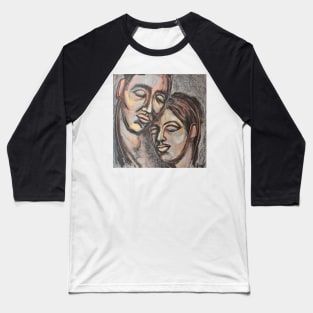 Lovers - The Portrait Of Love 2 Baseball T-Shirt